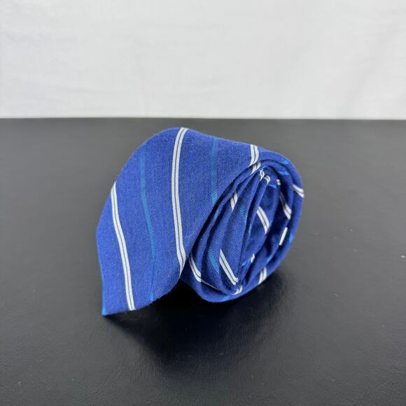 Jos. A. Bank 1905 Collection NEW Blue Stripe Silk Blend Neck Tie - Picture 1 of 4
